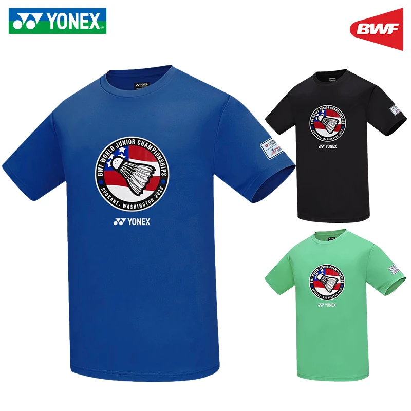 YONEX尤尼克斯速干羽毛球服运动服世界青年锦标赛文化衫YOBC23320