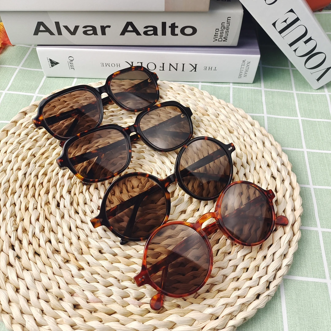 Q水晶石水晶天然太阳镜赛璐璐石头包边复古全框养眼眼镜