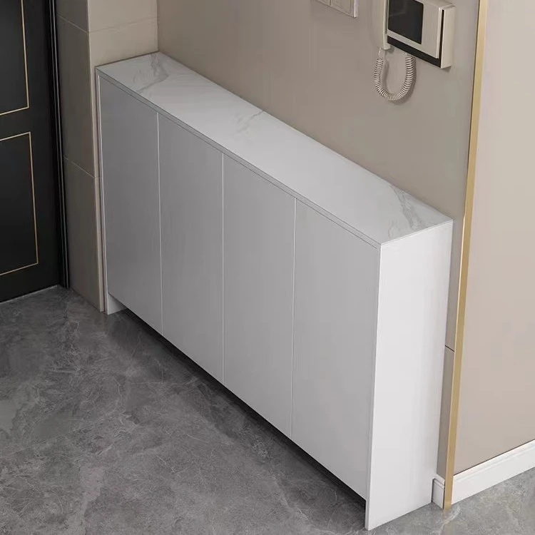 鞋柜家用门口超薄30新款爆款实木岩板入户置物玄关柜窄大容量简约