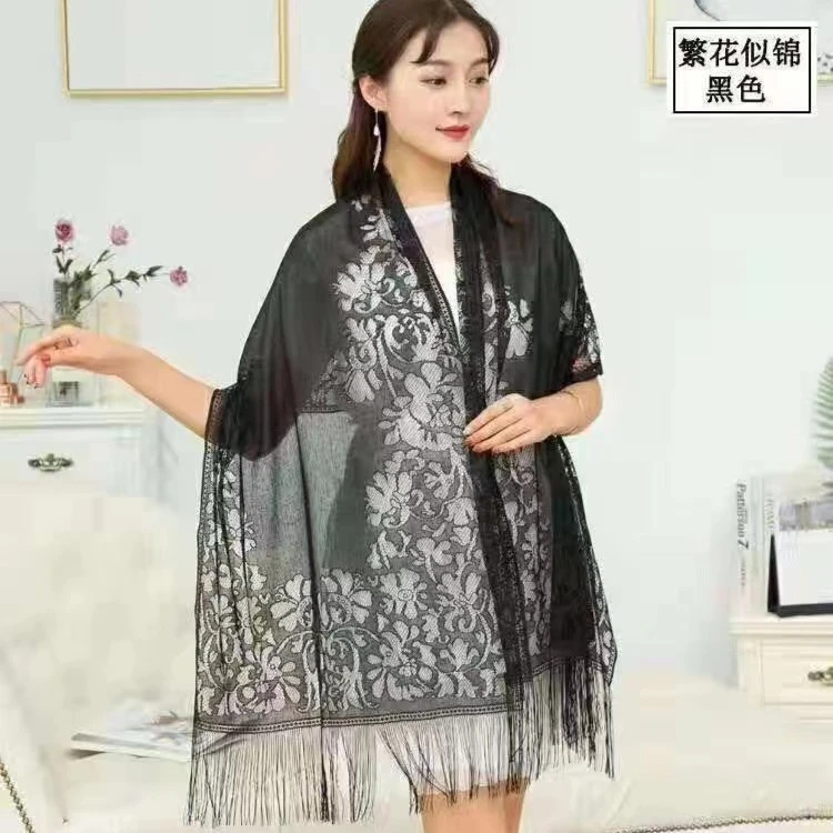 勿拍快递链接时尚夏季黑色披肩外搭