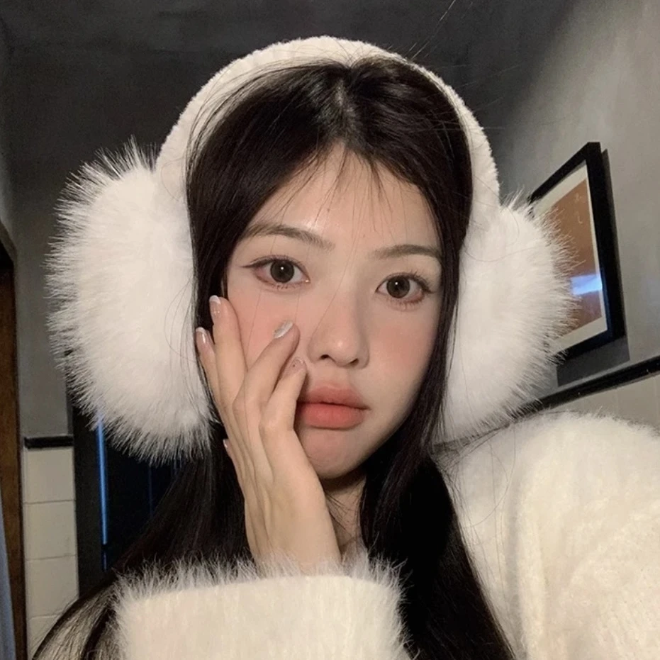 冬季新款韩版耳罩超越妹妹同款防寒加厚保暖百搭毛绒绒耳包耳罩