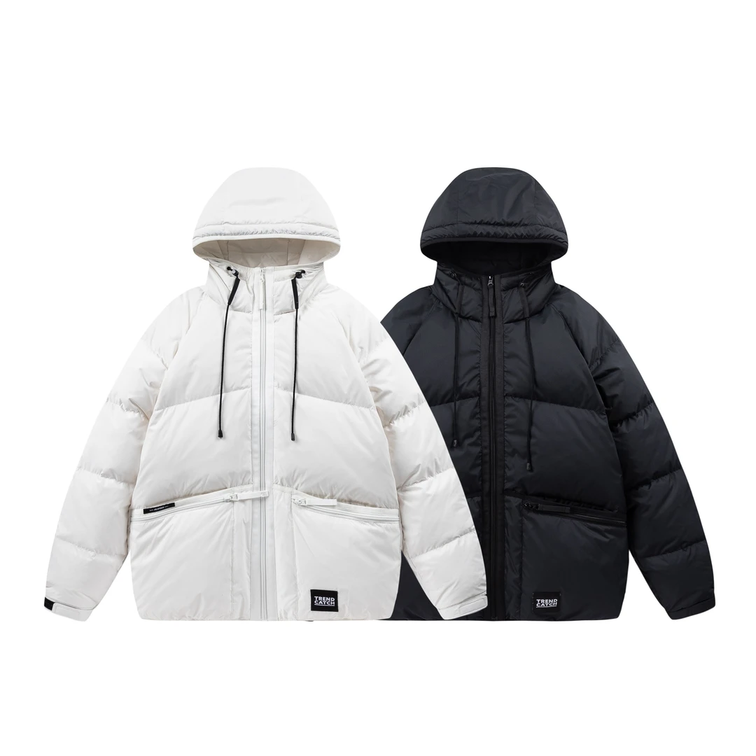 MR秋冬连帽90鸭绒保暖情侣面包服外套羽绒服男