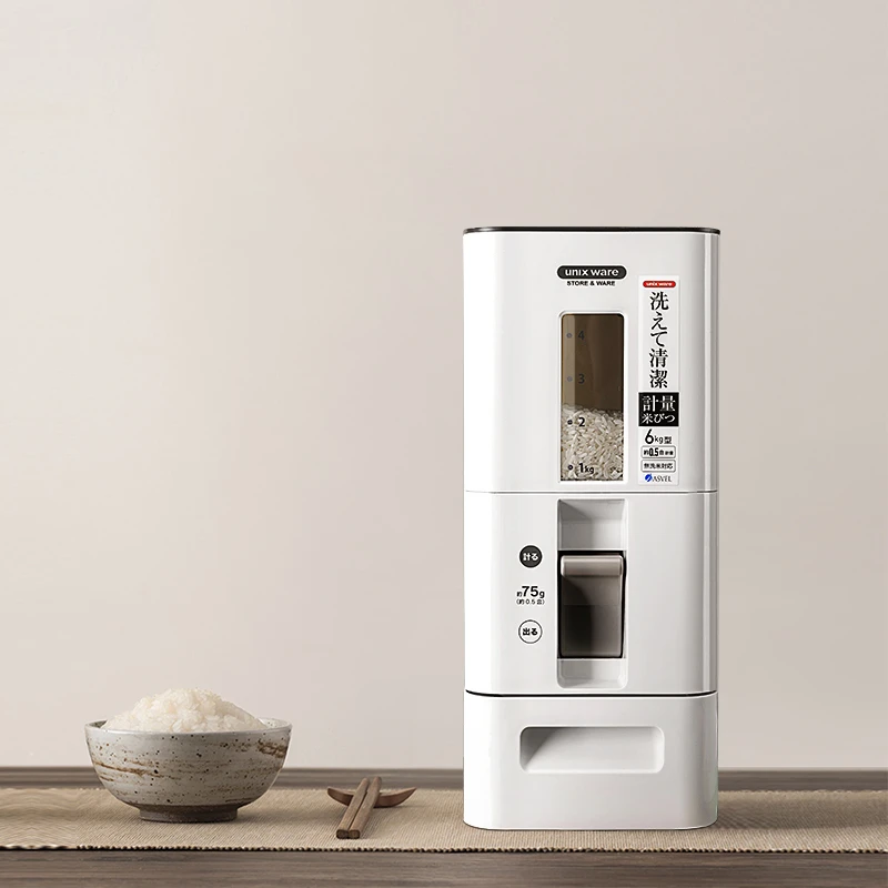 日本asvel米桶密封防潮防虫家用食品级 自动出米高档装米缸储米箱