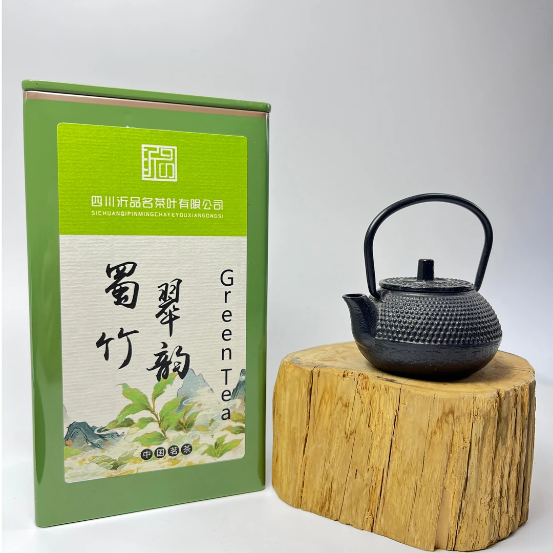 蜀翠竹韵  全嫩芽雀舌明前绿茶入口醇香甘甜罐装蜀翠竹韵散装称重
