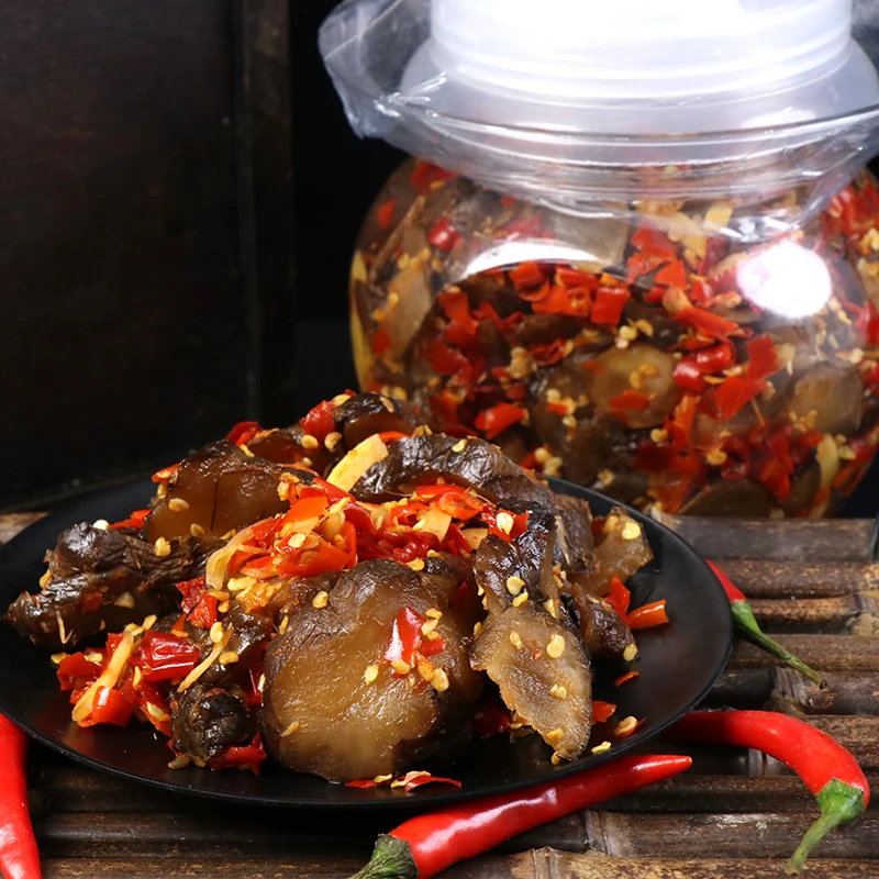 洋姜即食农家风味下饭菜老坛腌制剁椒开胃经典脆嫩香辣洋姜500克