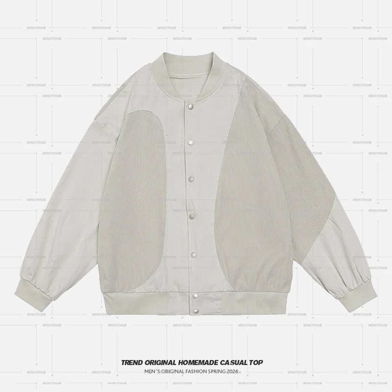 【棉衣系列】条纹美学 棒球棉衣 男女无性别穿搭