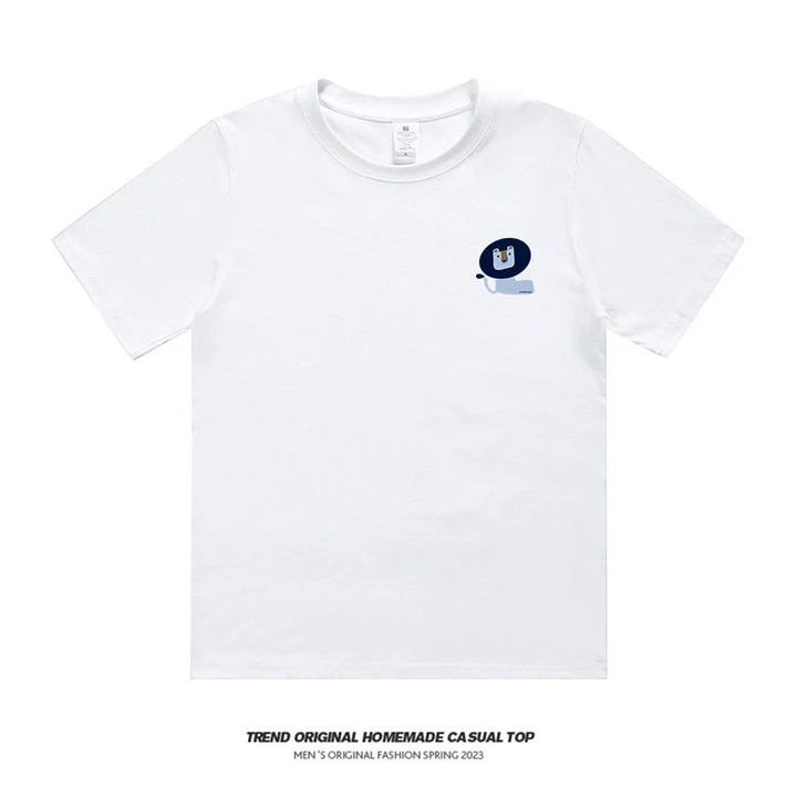 T恤系列 小狮子 # 230g精梳棉男女同款短袖