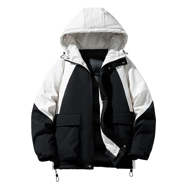 【棉衣系列】机能 拼色连帽保暖棉衣 男女无性别穿搭