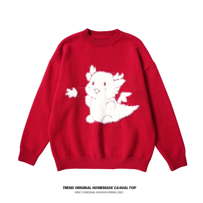 【毛衣系列】雪花龙 无性别男女同款穿搭毛衣