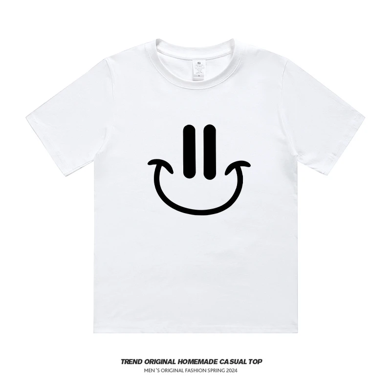 【T恤系列】微笑  230g精梳棉男女同款短袖