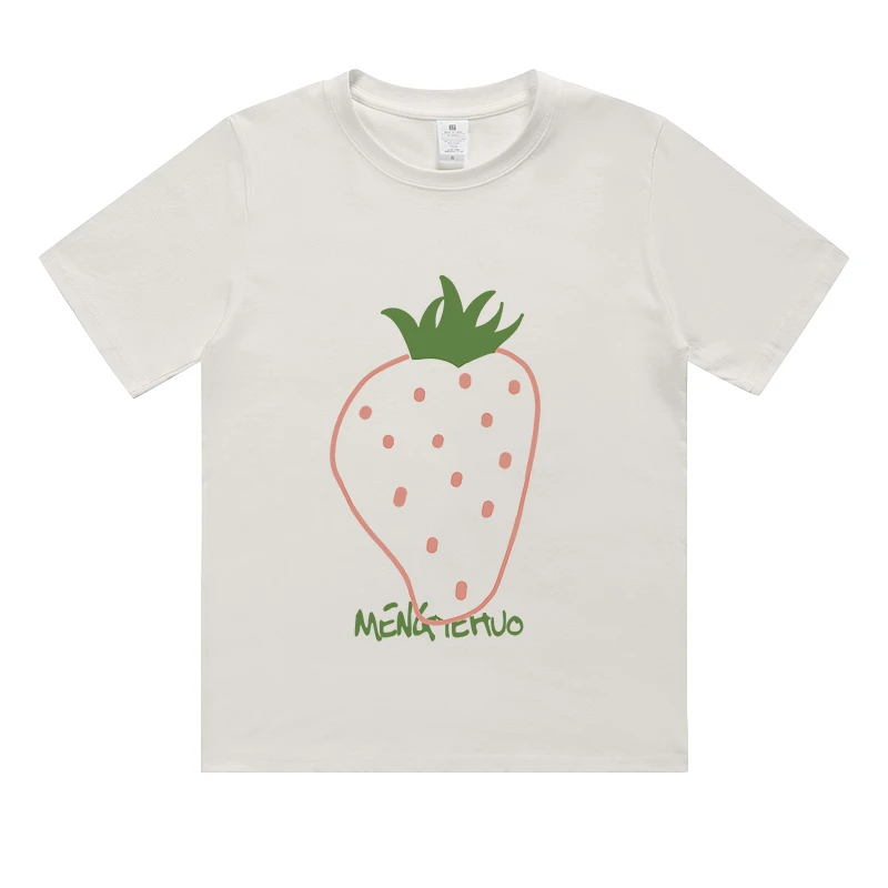 【T恤系列】甜草莓 230g精梳棉男女同款短袖