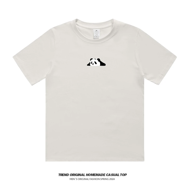 【T恤系列】熊猫小可爱  230g精梳棉男女同款短袖