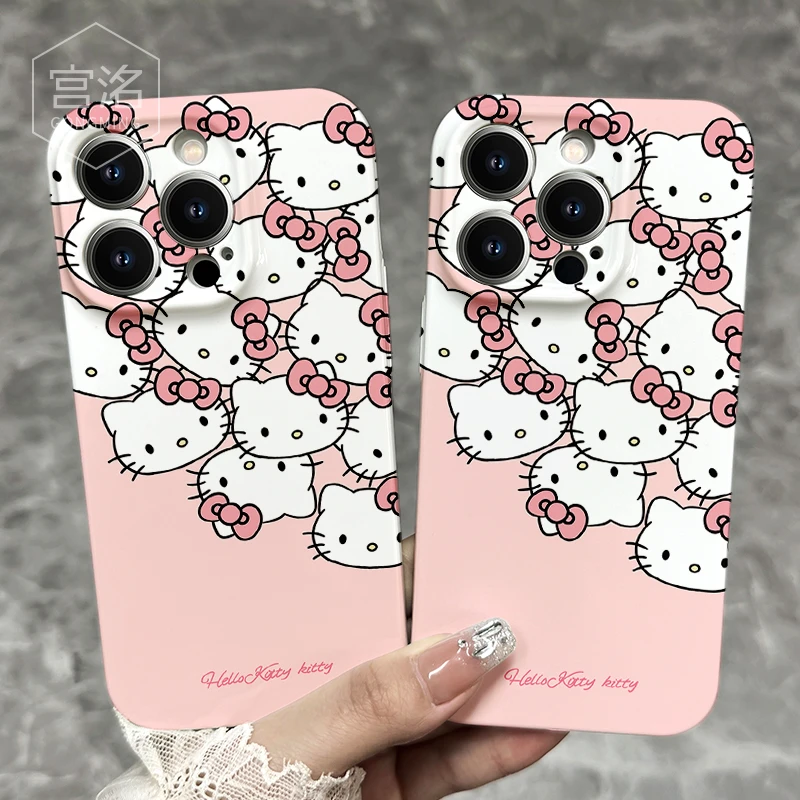 helloKT凯蒂猫iPhone14promax苹果13/12/11菲林手机壳华为oppo套
