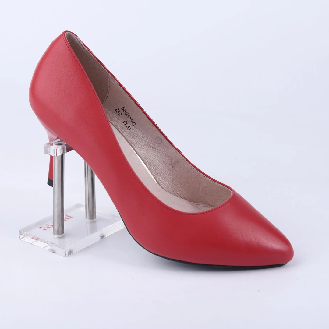 Jinho/金猴浅口高跟鞋女鞋550319酒红色结婚时尚女士细跟尖头牛皮