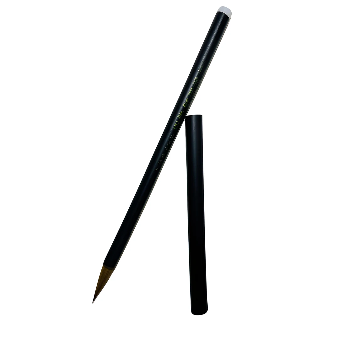 北京特制脱颖狼毫毛笔书法专业笔，日本回流80年代，2.5*0.6CM。