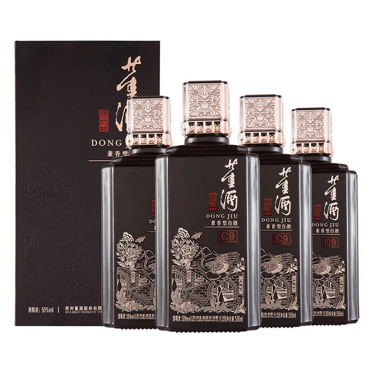 董酒【官方授权】窖藏C9兼香型白酒50度500ml*4原件50度
