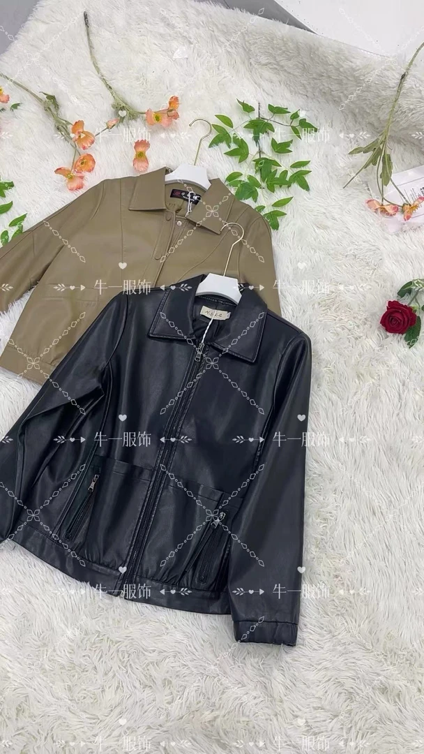 女士时尚翻领拉链外套 88 -A131