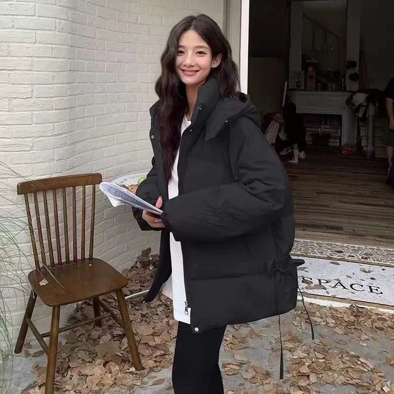 女士百搭休闲连帽棉服 123 -A702*****