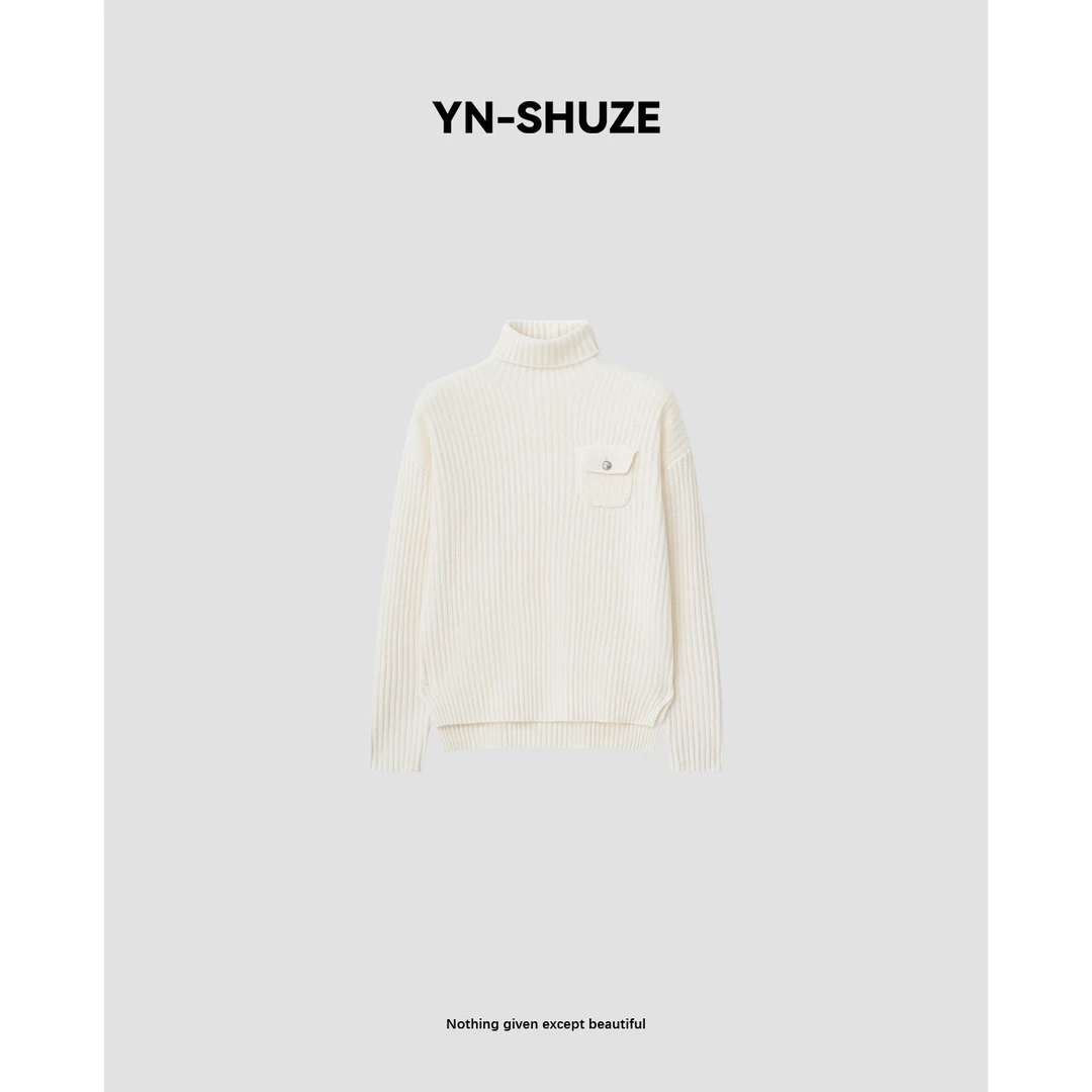 YN-SHUZE【绒冬节奏】高领毛衣时尚洋气软糯针织打底衫SZ-YNB-53070