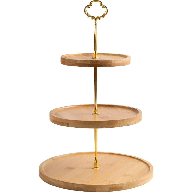 甜品台双层果盘展示架摆件下午茶餐具点心架蛋糕架多层果盘茶点盘