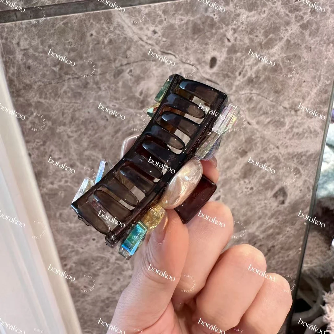 韩国【BORAKOO】东大门代购闪闪爱心发抓抓夹