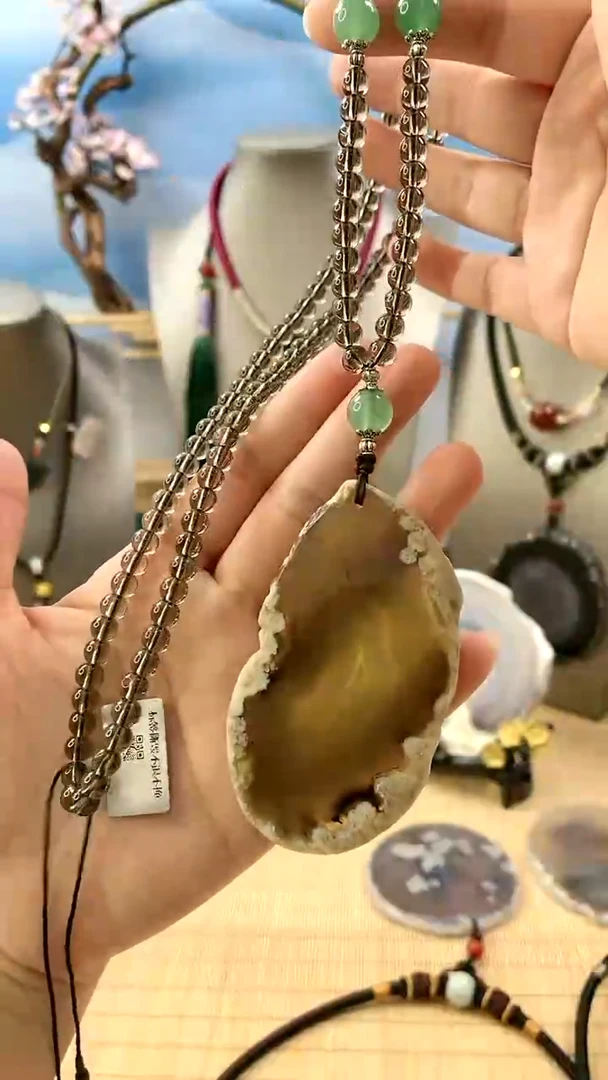 【闪购商品】玛瑙/玉髓项链未镶嵌玛瑙玉髓项链