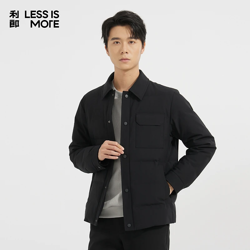 利郎【轻薄羽绒】冬季舒适轻薄羽绒服保暖时尚外套上衣男士休闲