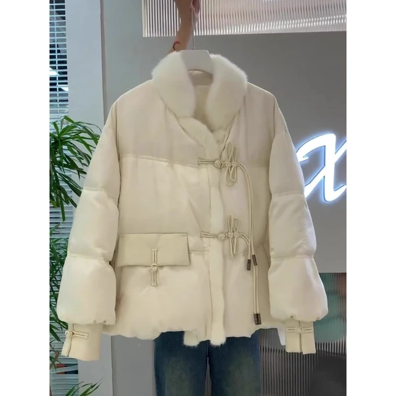 YBN7809新中式中国风短款棉袄小个子高级感夹棉甜美棉服外套女冬