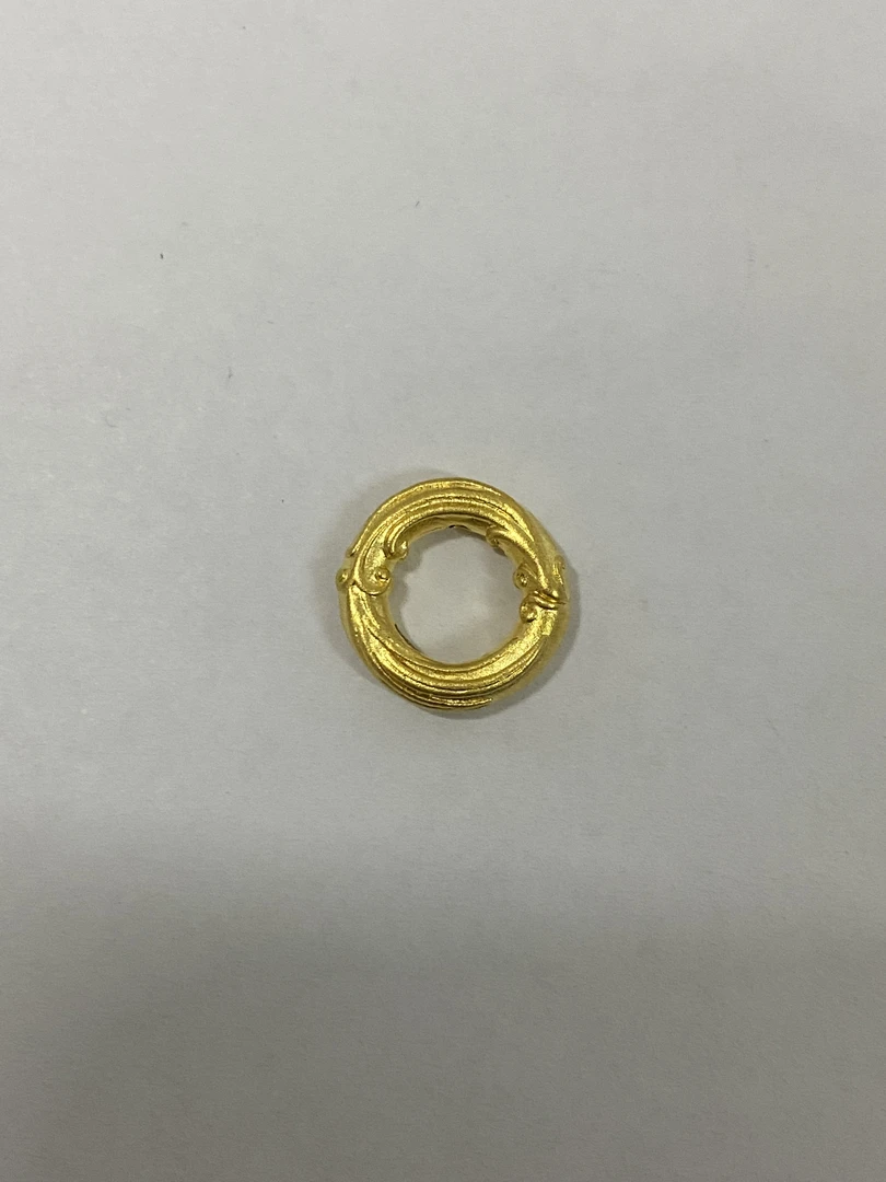 【金喜圆】足金 龙凤平安扣0.24