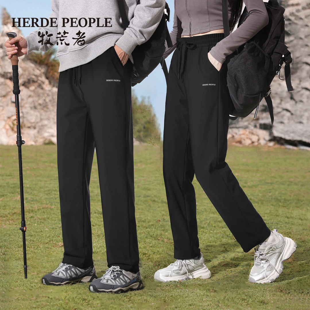 牧荒者冬季加厚光感保暖内里90鹅休闲裤AK256619