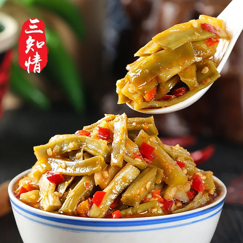 三知情 酸辣贡菜280克/瓶 微辣微酸新鲜脆爽下饭开盖即食湖南产品