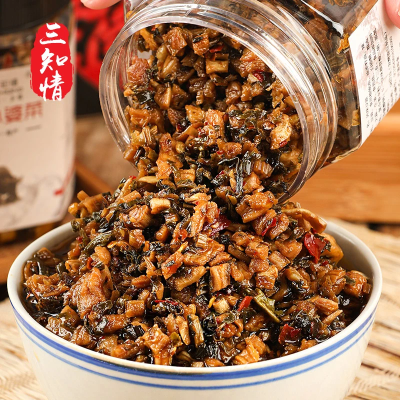 三知情产品农家外婆菜280克/瓶*【2瓶】开盖即食微辣营养下饭