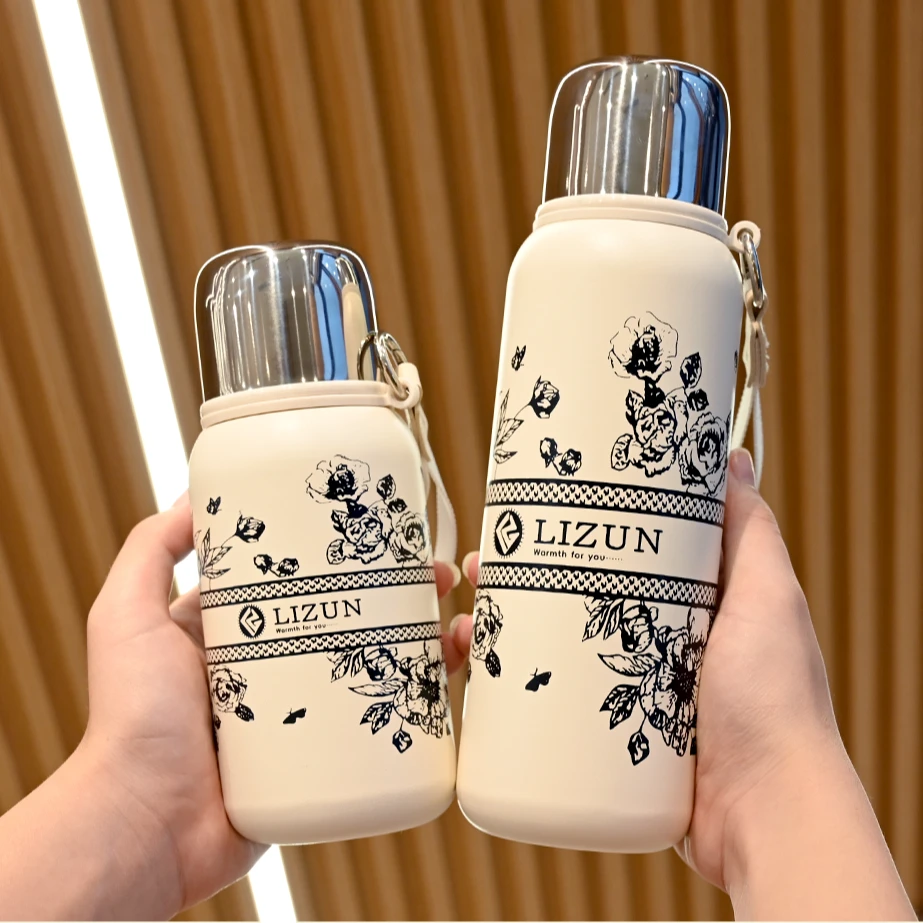 大容量316保温杯女生高颜值便携水杯辛苦不锈钢茶水分离泡茶水杯