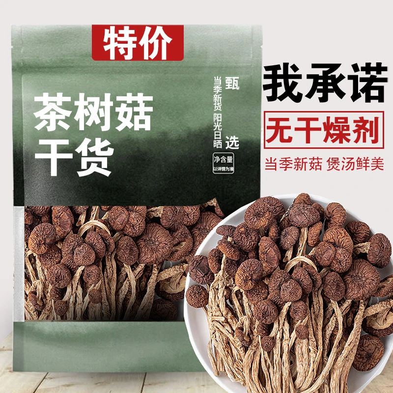 【无干燥剂发货】干货茶树菇古田新鲜茶树菇菌菇煲汤批发商用礼品