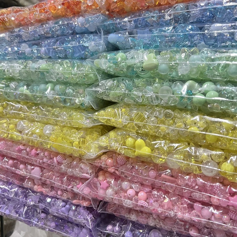 亚克力散珠手工DIY材料串珠手链手机链混款材料配件