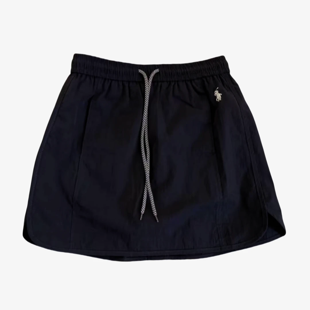 NICE圈圈、小马刺绣抽绳设计款休闲半裙工装裙A8206