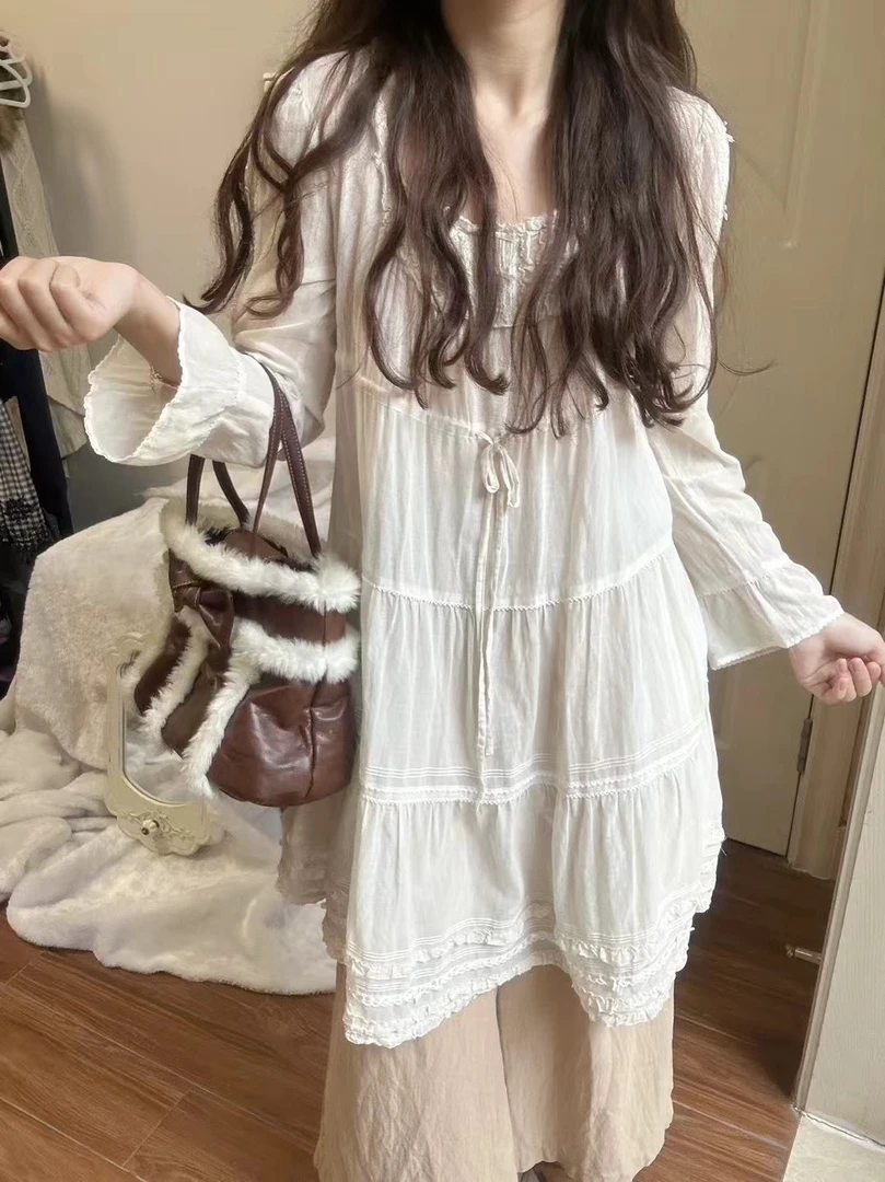 Yaa 复古吊带背心连衣裙毛衣衬衫 四季款