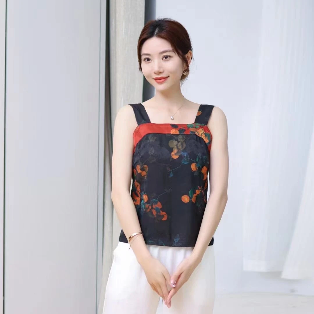 专柜撤柜【双色双穿】新中式国风吊带背心女百搭外穿吊带