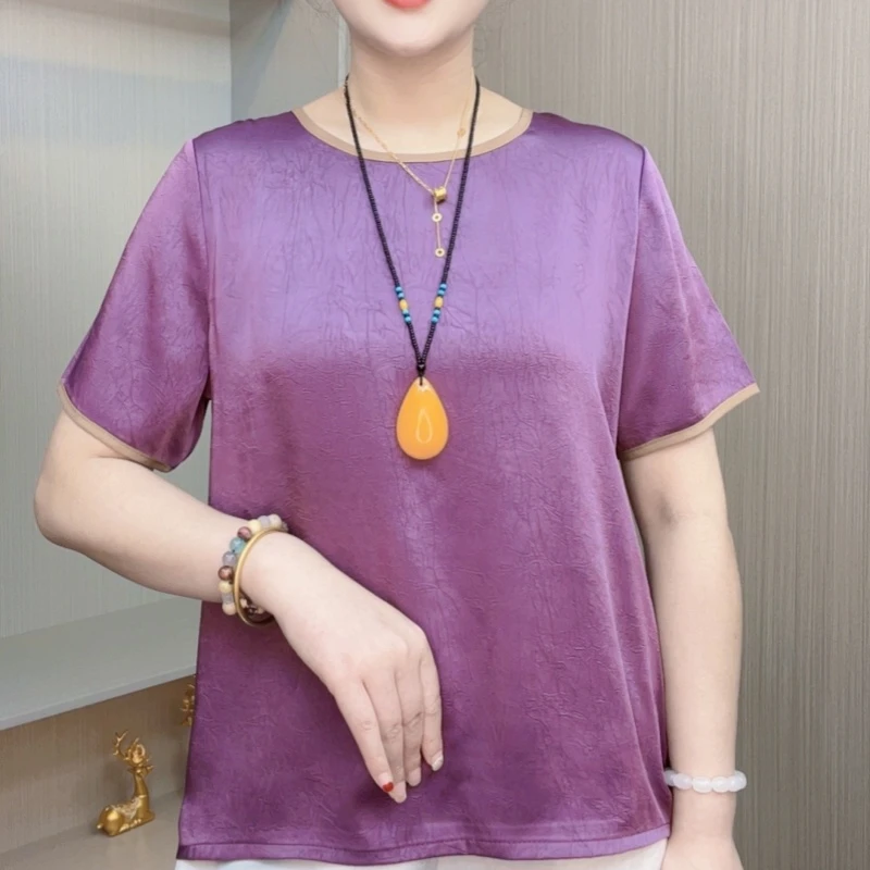 夏季新款冠乐邹百搭时尚新中式短袖尤莱特新中式返潮复古