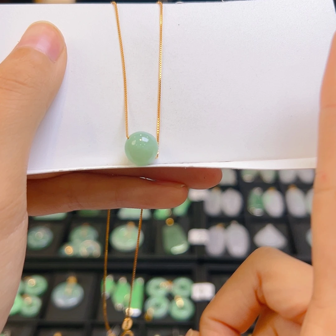 【闪购商品】翡翠颈饰银S925镶嵌