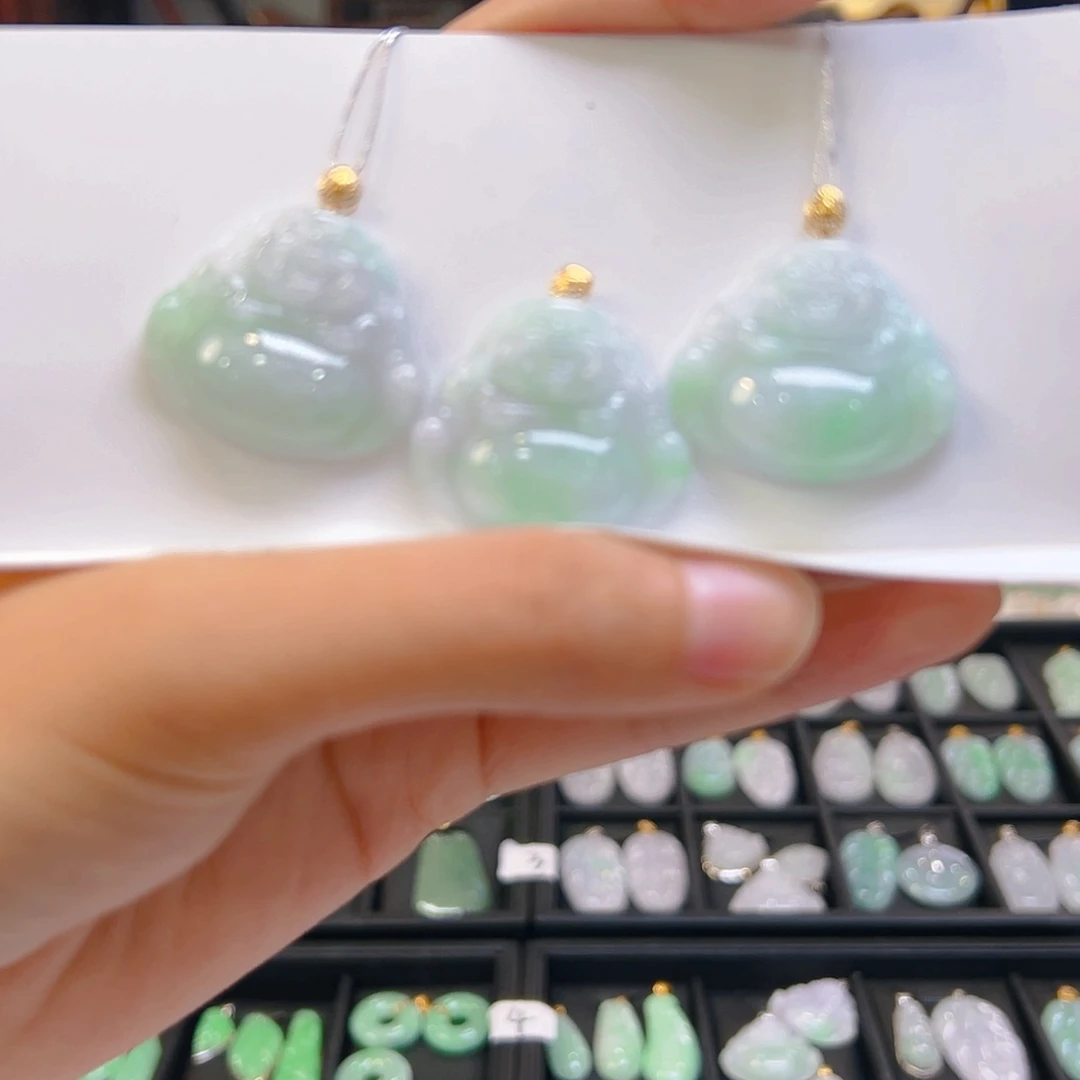 【闪购商品】翡翠颈饰18K金镶嵌