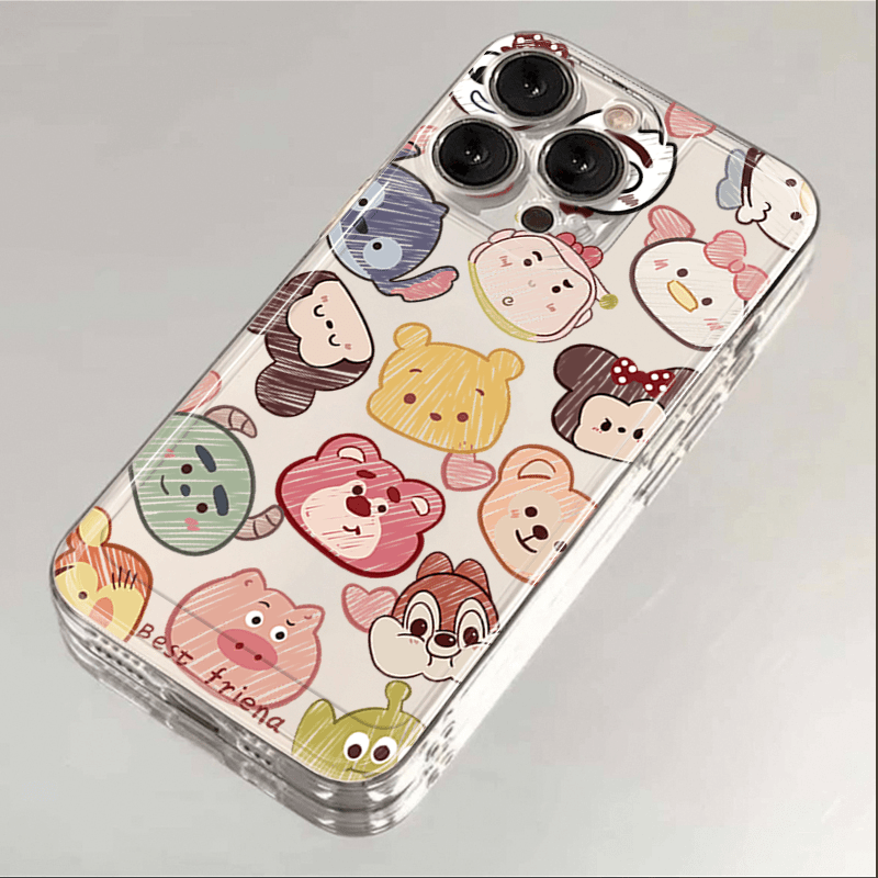 动物头像适用苹果15手机壳vivo14plus华为13Pro小米12max11oppoxr