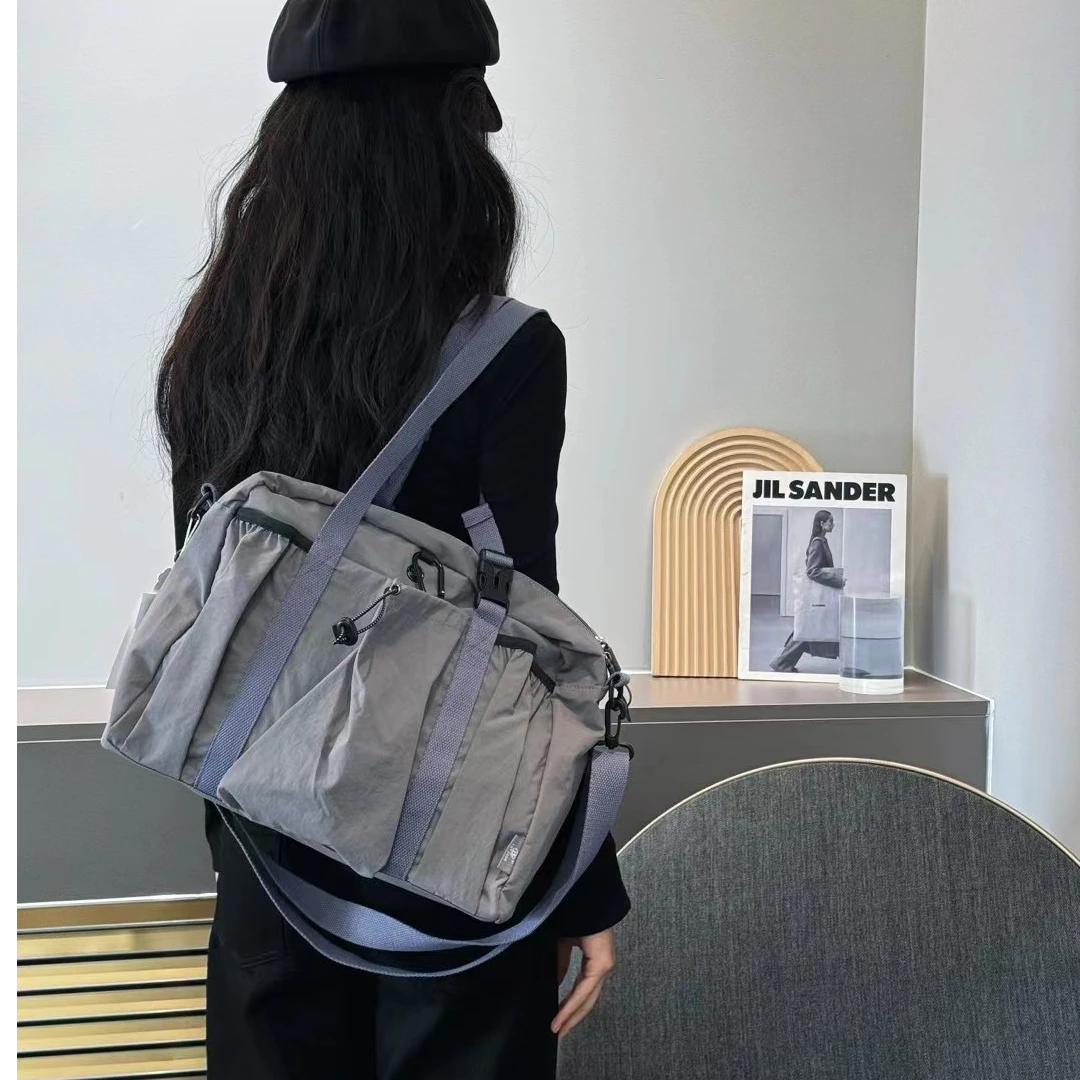 大容量休闲2024新款潮时尚洋气轻便百搭健身瑜伽斜挎单肩大包2105