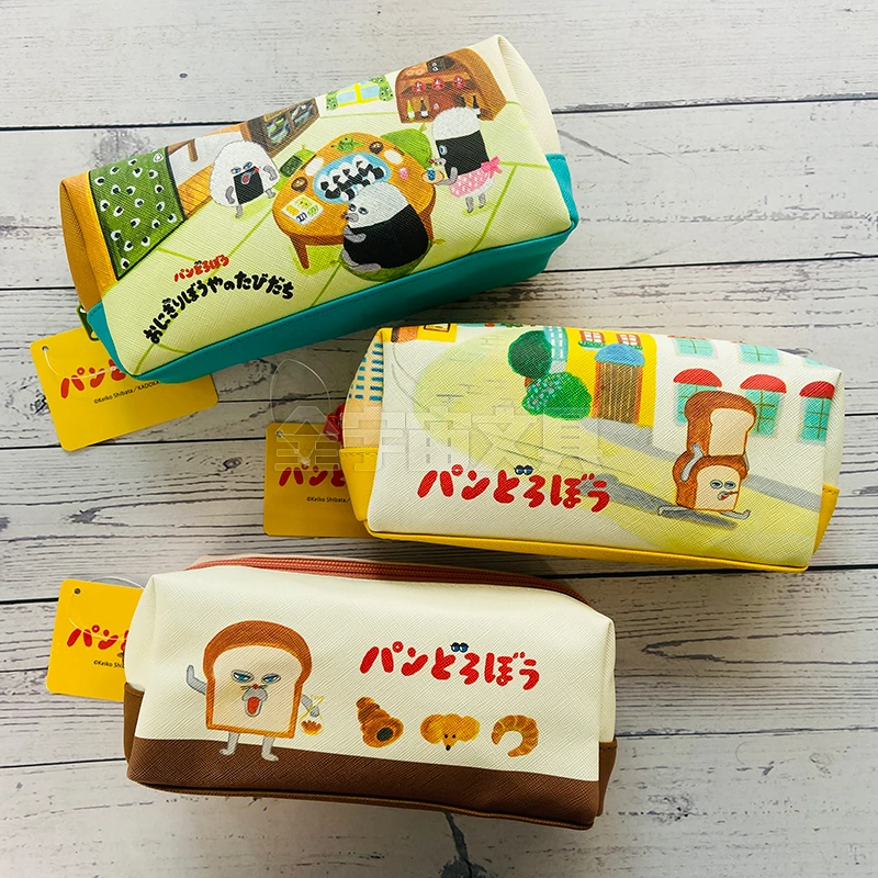 日本正品代购现货面包小偷笔袋24年新品文具面包超人文具袋