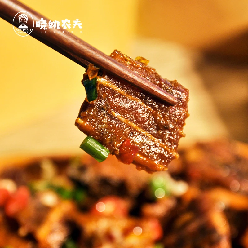 恩施晓姚土家清江香辣鱼块解馋食品开袋即食