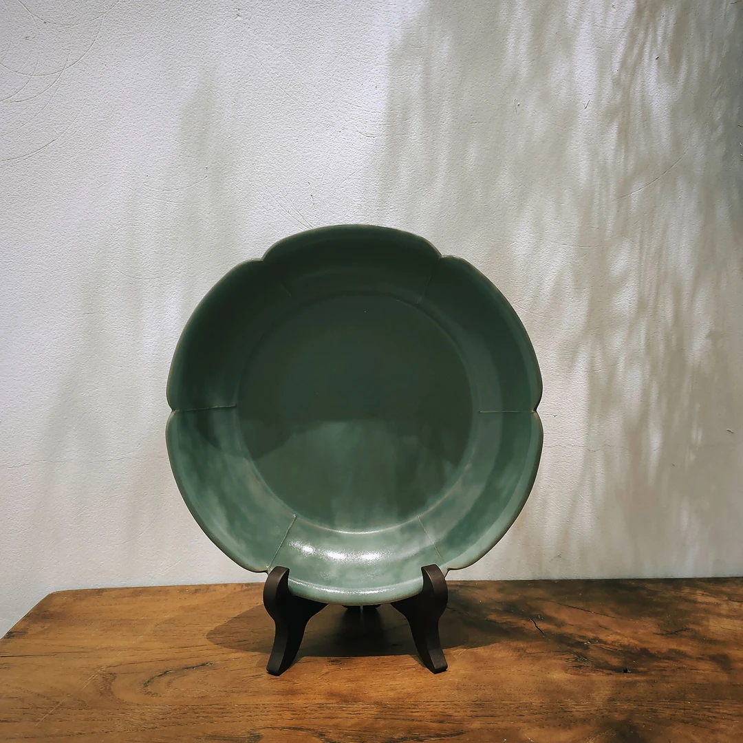 豆勇-蜜色釉壶承