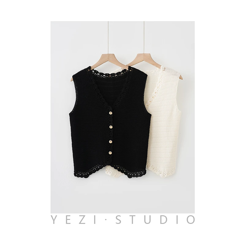 叶-子-定-制-老钱风手工粗针钩花v领马甲背心24119901-3/24