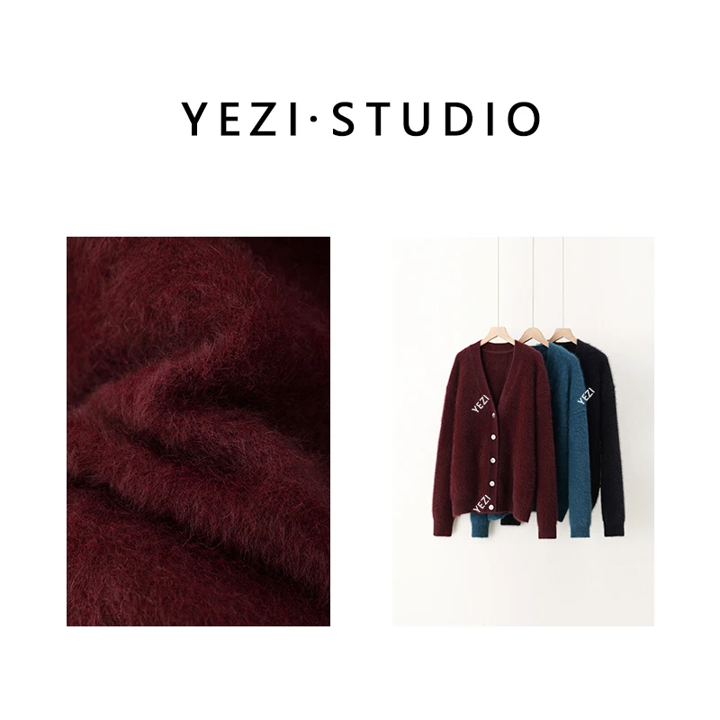 【只-此-青-绿】奢暖狐狸绒云朵V领针织开衫24319825-10/26