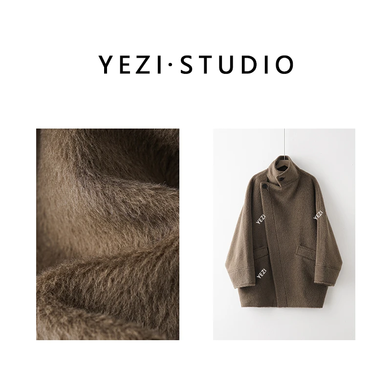 【法式偏爱】极简廓形立领中长款苏力大衣24410502-12/7