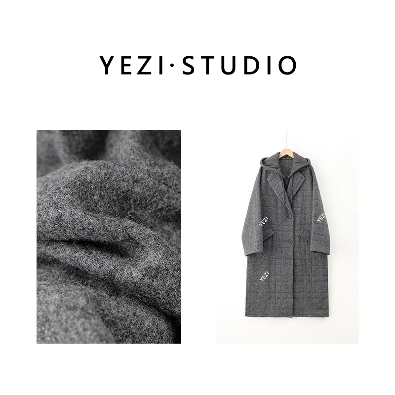 叶子定制-【陨石冰川】加厚羊毛驼绒长款保暖棉服24310106-11/11